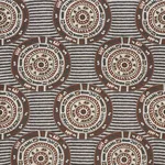 Schumacher 74471 Corfu Black Neutral fabric swatch