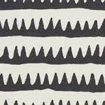 Schumacher 177971 Corfu Hand Printed Stripe Black fabric swatch