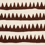 Schumacher 177973 Corfu Hand Printed Stripe Brown fabric swatch