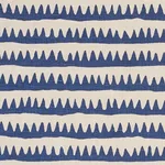 Schumacher 177970 Corfu Hand Printed Stripe Navy fabric swatch