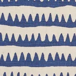 Schumacher 177970 Corfu Hand Printed Stripe Navy fabric swatch