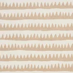 Schumacher 177972 Corfu Hand Printed Stripe Sand fabric swatch