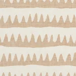 Schumacher 177972 Corfu Hand Printed Stripe Sand fabric swatch