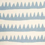 Schumacher 177975 Corfu Hand Printed Stripe Sky fabric swatch