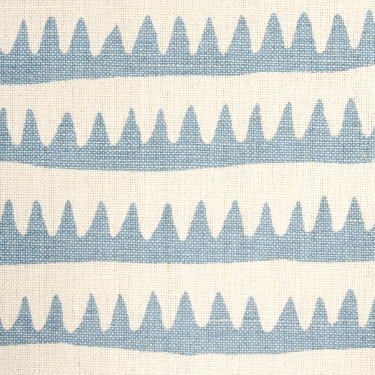Schumacher 177975 Corfu Hand Printed Stripe Sky fabric swatch