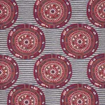 Schumacher 74470 Corfu Navy Multi fabric swatch