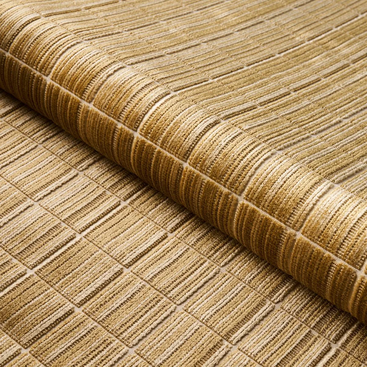 Schumacher 79632 Corneille Velvet Copper fabric swatch