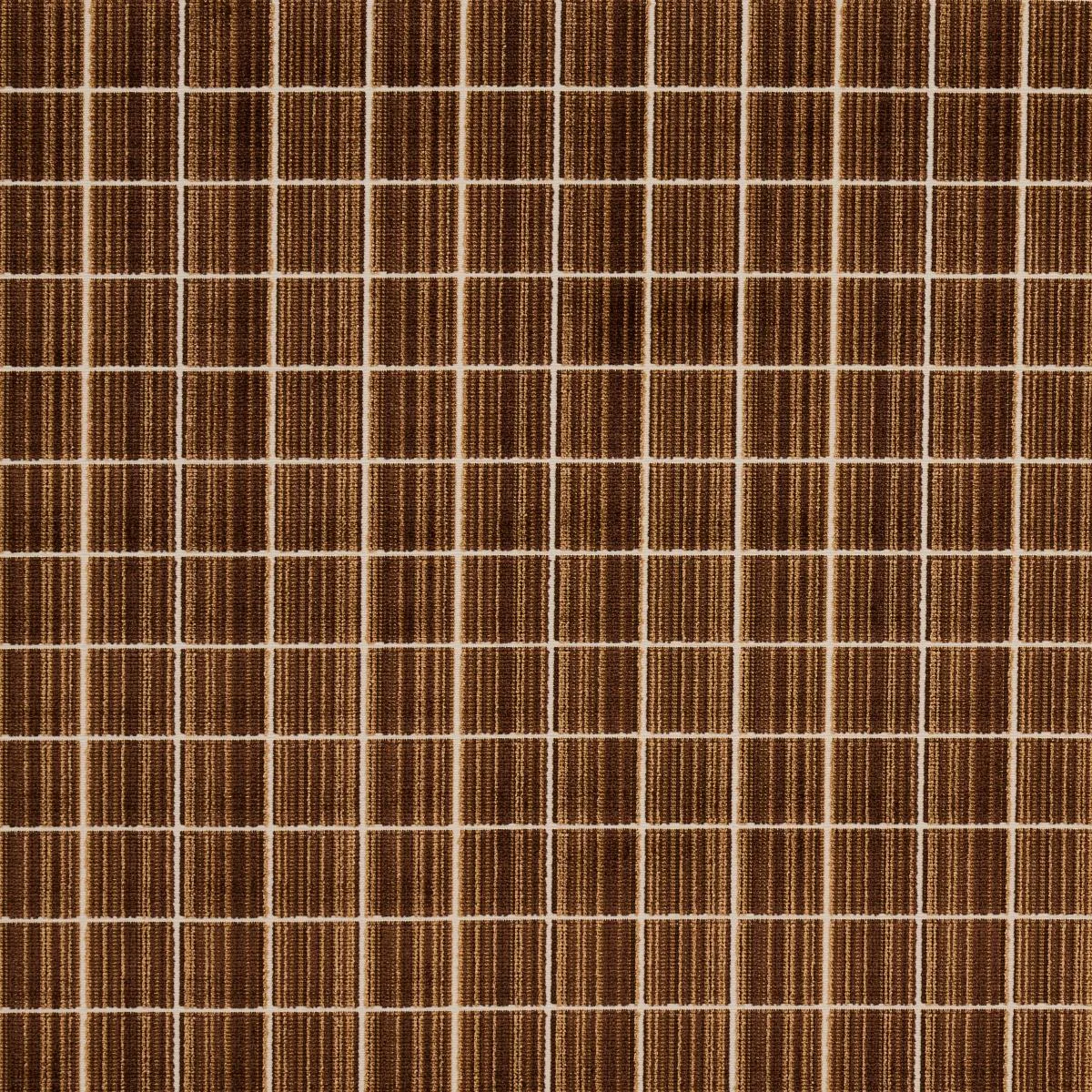Schumacher 79633 Corneille Velvet Mocha fabric swatch