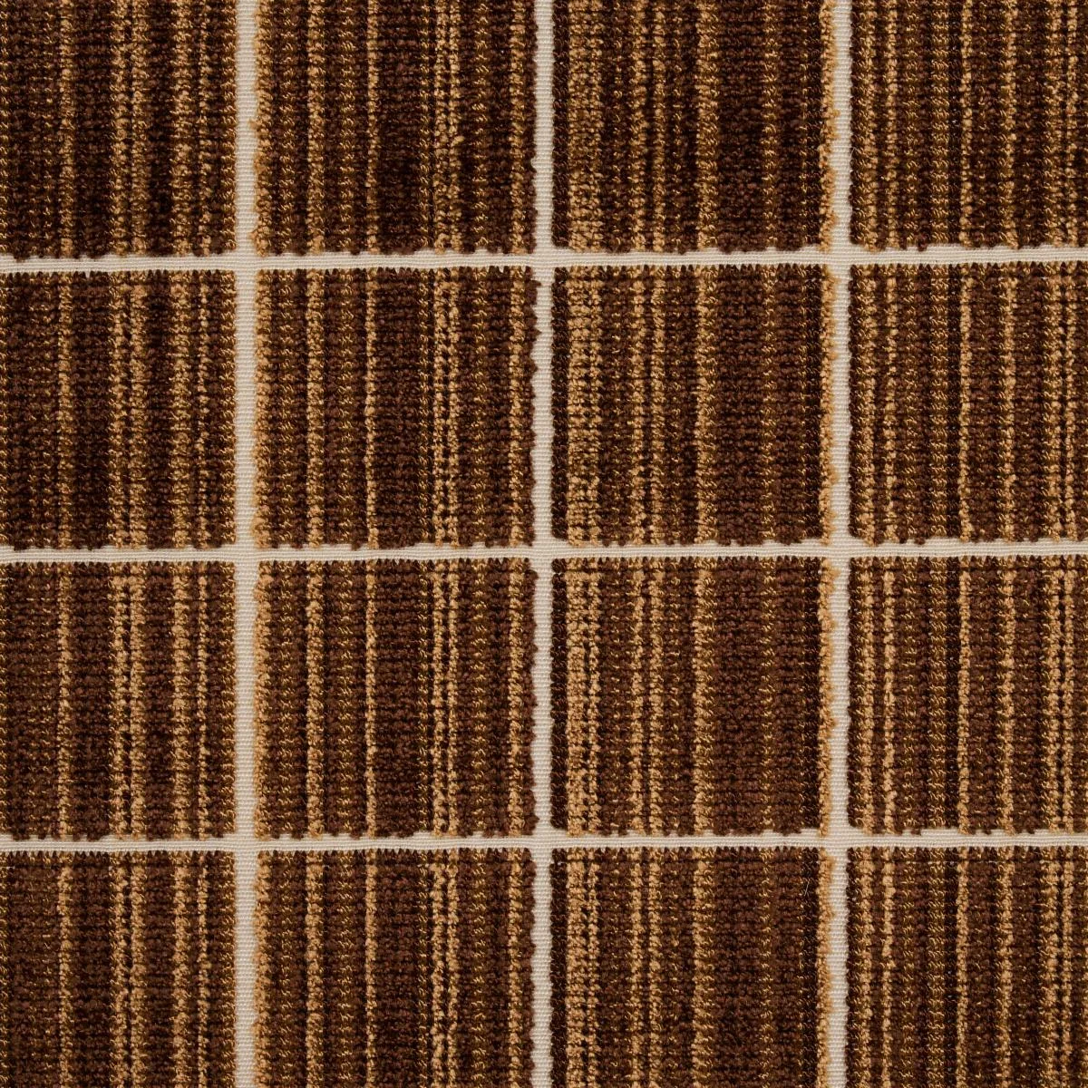 Schumacher 79633 Corneille Velvet Mocha fabric swatch