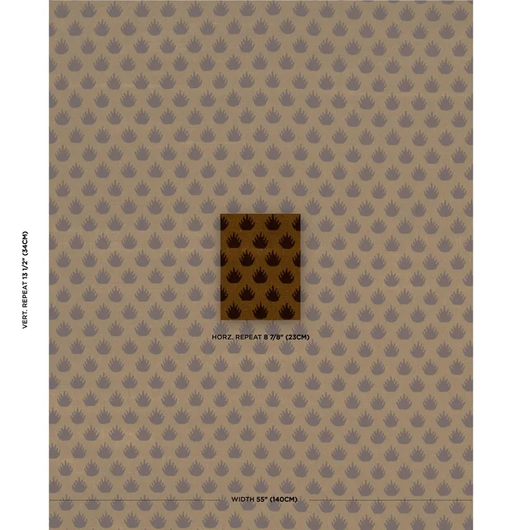 Schumacher 82980 Coronation Velvet Bronze fabric swatch