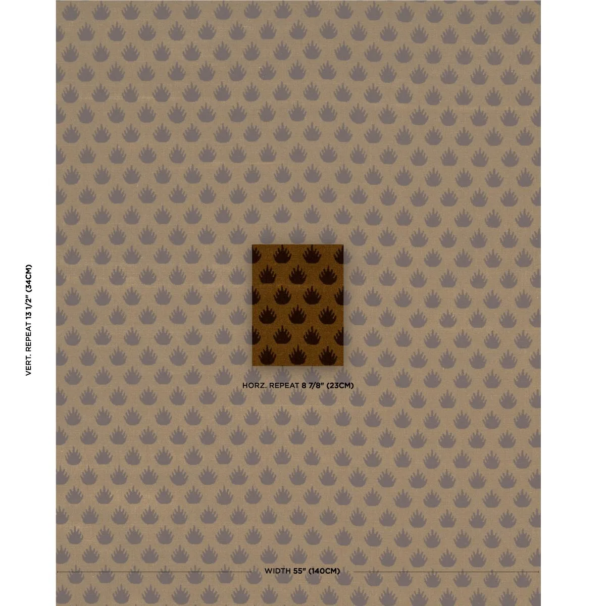 Schumacher 82980 Coronation Velvet Bronze fabric swatch