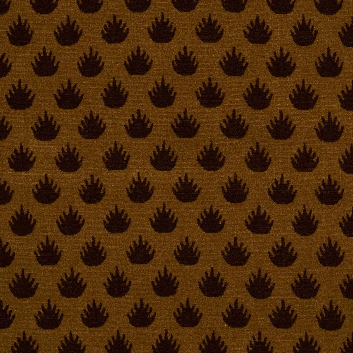 Schumacher 82980 Coronation Velvet Bronze fabric swatch