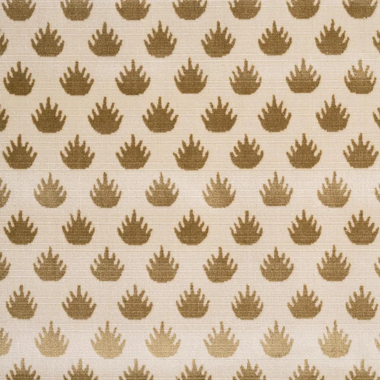 Schumacher 82981 Coronation Velvet Camel fabric swatch