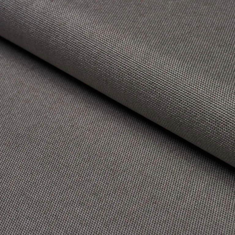 Schumacher 68662 Corsica Weave Charcoal fabric swatch