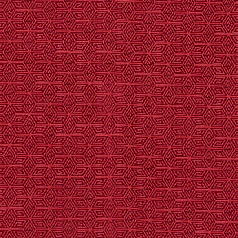 Schumacher 68744 Cosmati Chenille Berry fabric swatch