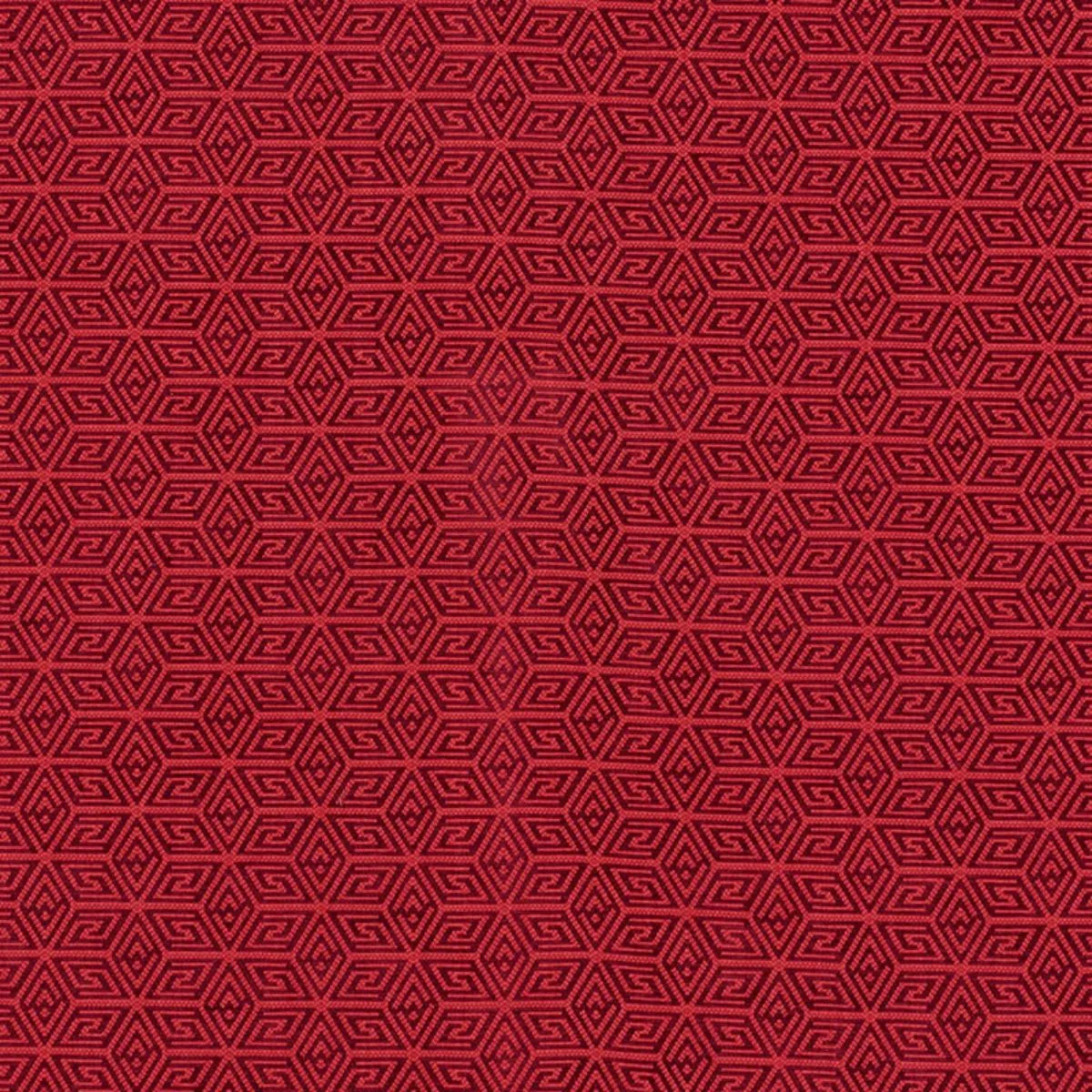 Schumacher 68744 Cosmati Chenille Berry fabric swatch