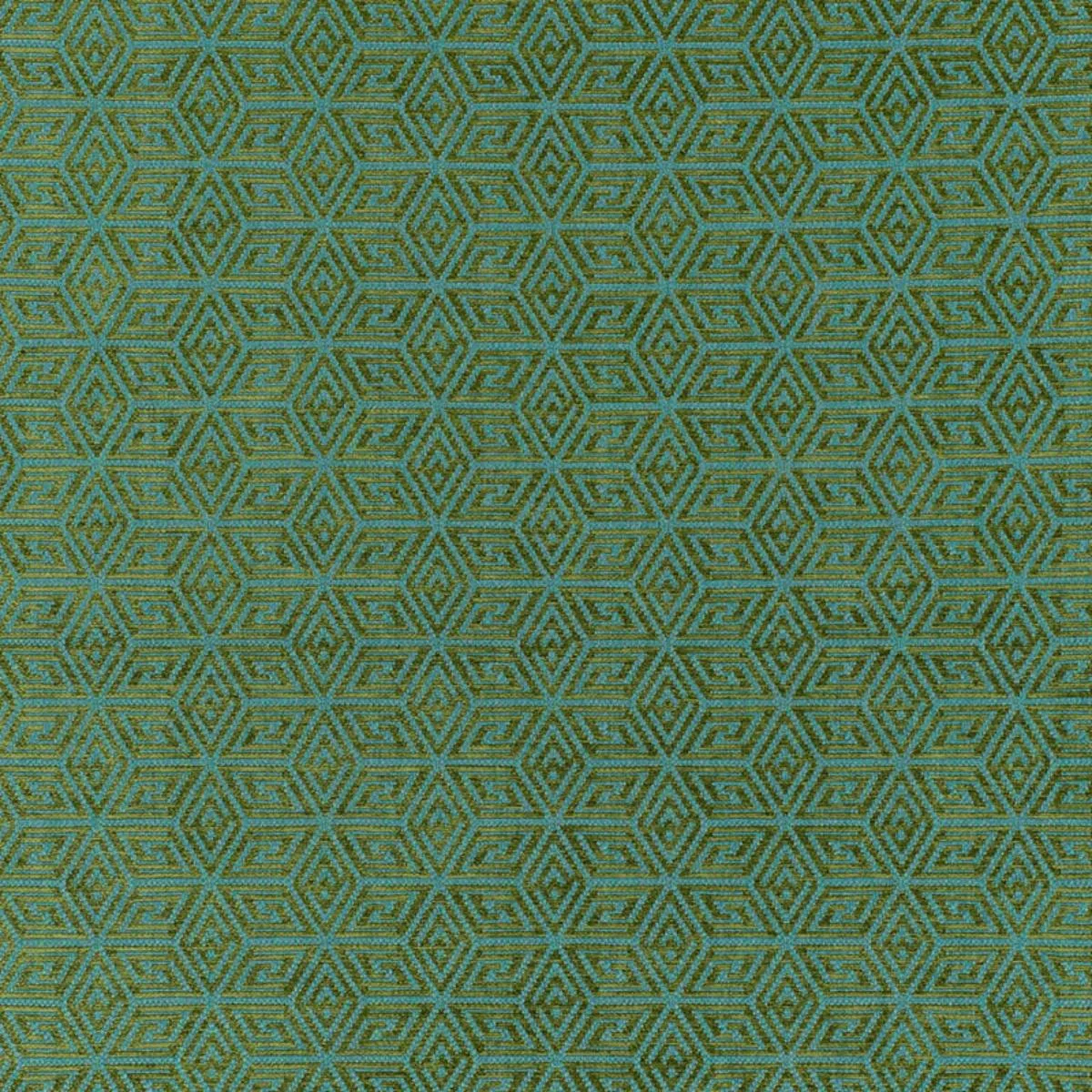 Schumacher 68740 Cosmati Chenille Boxwood fabric swatch
