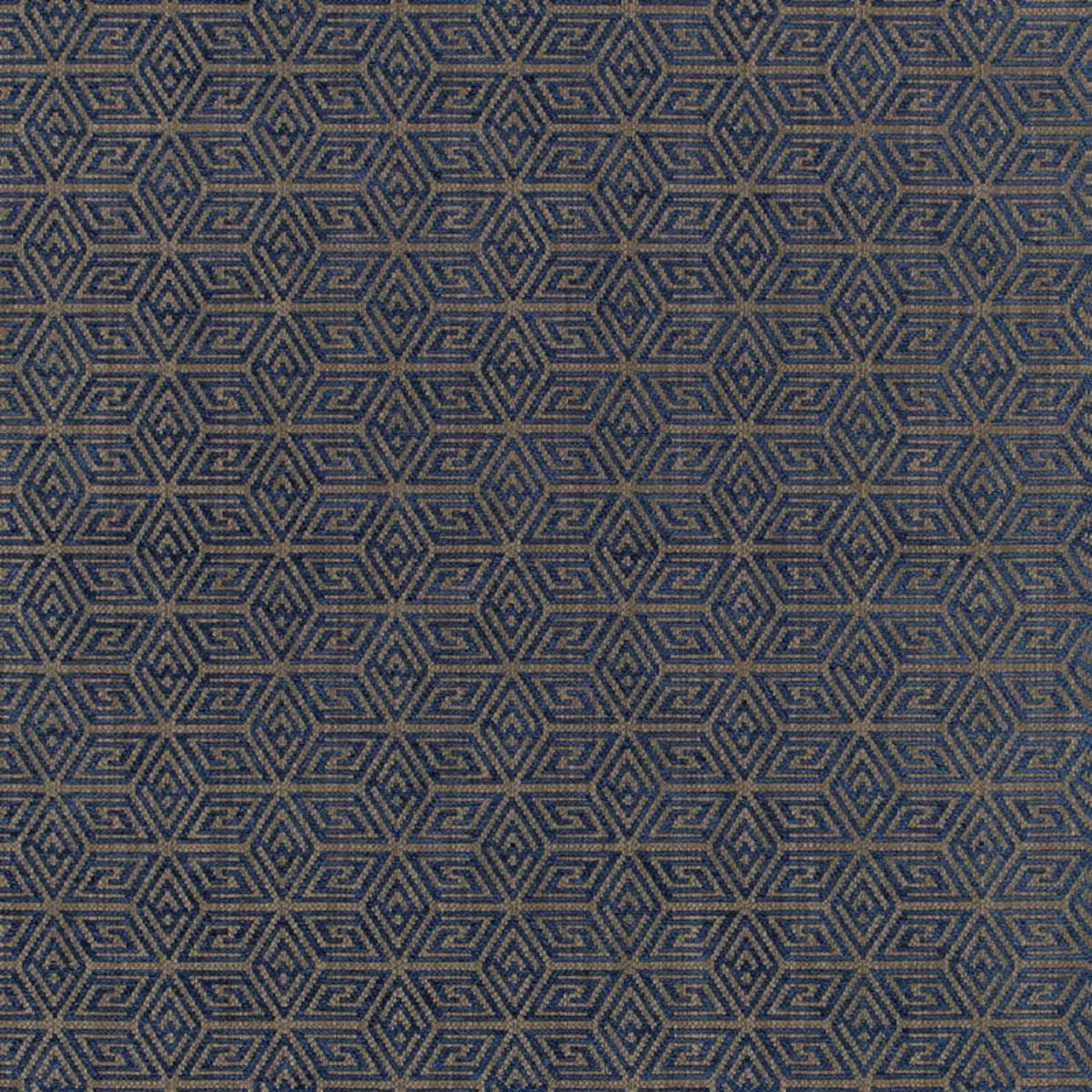 Schumacher 68741 Cosmati Chenille Ultramarine fabric swatch