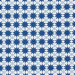 Schumacher 177060 Cosmos Blue fabric swatch