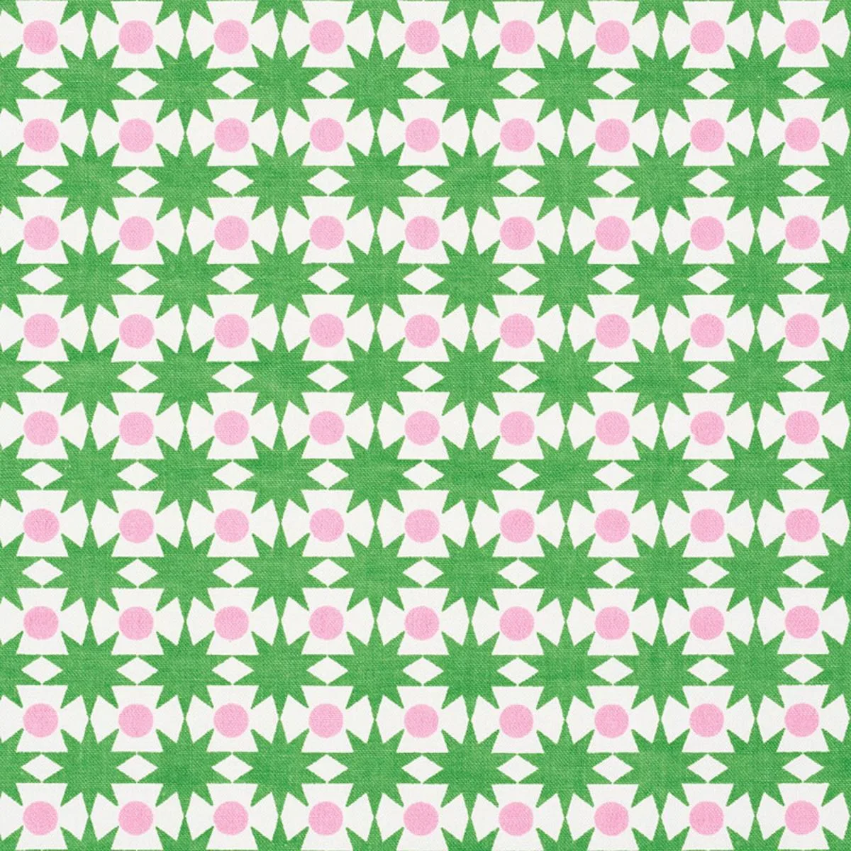 Schumacher 177061 Cosmos Watermelon fabric swatch