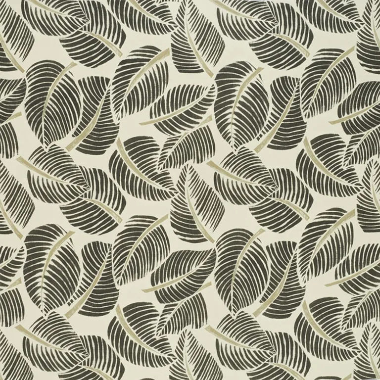 Schumacher 176193 Costa Rica Faded Black fabric swatch