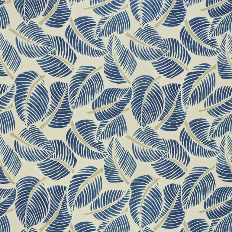 Schumacher 176191 Costa Rica Indigo fabric swatch
