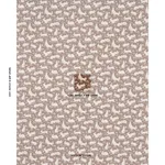 Schumacher 182241 Cottontails Chestnut fabric swatch