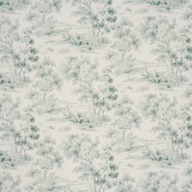Schumacher 182960 Countryside Morning Green fabric swatch