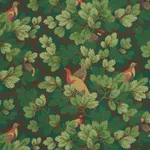 Schumacher 182251 Covey Hedge Chestnut fabric swatch
