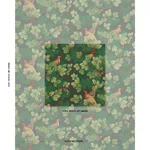 Schumacher 182251 Covey Hedge Chestnut fabric swatch