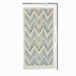 Schumacher 79242 Coyolate Hand Woven Brocade Arctic fabric swatch