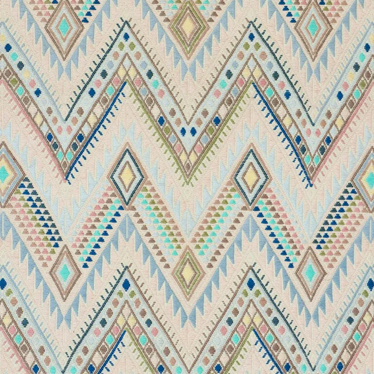 Schumacher 79242 Coyolate Hand Woven Brocade Arctic fabric swatch
