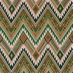 Schumacher 79243 Coyolate Hand Woven Brocade Green fabric swatch