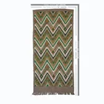 Schumacher 79243 Coyolate Hand Woven Brocade Green fabric swatch