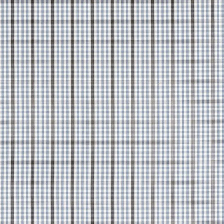Schumacher 68102 Cozumel Plaid Cornflower fabric swatch