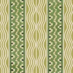 Schumacher 87452 CrèMe Anglaise Juniper Green fabric swatch
