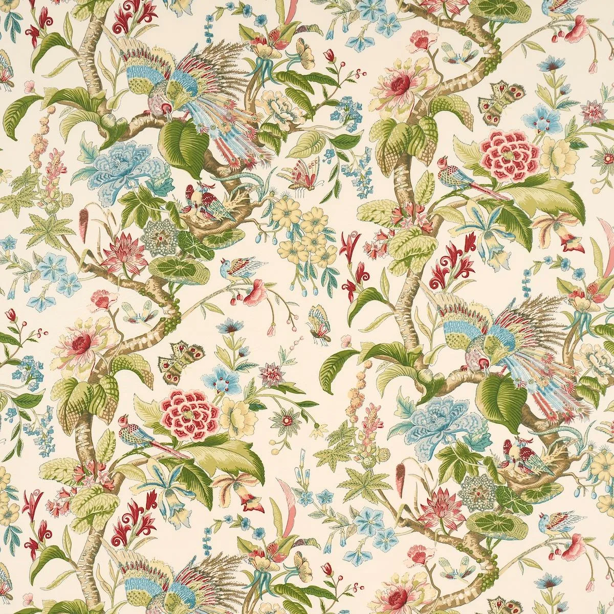Schumacher 1314000 Cranley Garden Document fabric swatch