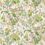 Schumacher 1314001 Cranley Garden Pink fabric swatch