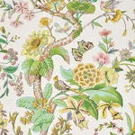 Schumacher 1314001 Cranley Garden Pink fabric swatch