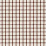 Schumacher 81455 Crawford Linen Check Brown fabric swatch
