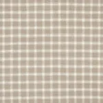 Schumacher 81453 Crawford Linen Check Flax fabric swatch