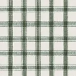 Schumacher 81456 Crawford Linen Check Forest fabric swatch