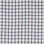 Schumacher 81451 Crawford Linen Check Indigo fabric swatch