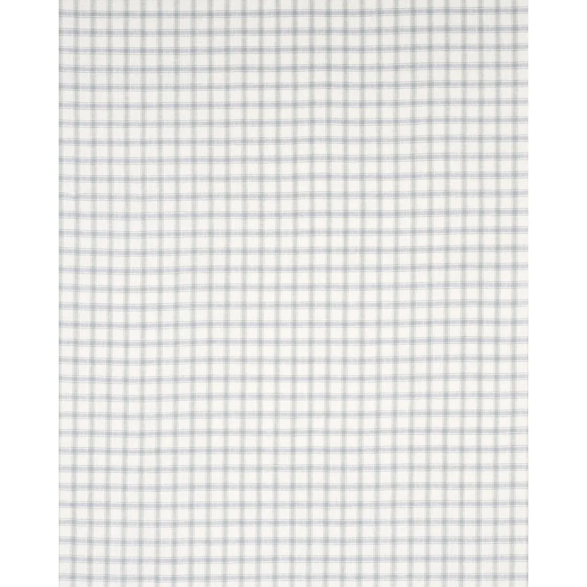 Schumacher 81450 Crawford Linen Check Jasper Blue fabric swatch