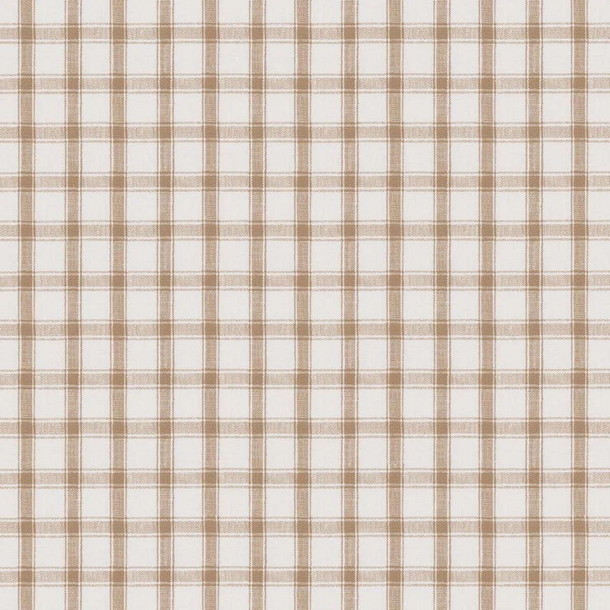 Schumacher 81454 Crawford Linen Check Neutral fabric swatch