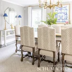 Schumacher 75450 Creeping Fern Dune fabric swatch