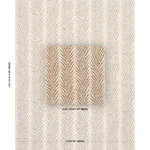 Schumacher 75454 Creeping Fern Mediterranean Spice fabric swatch