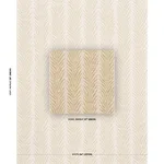 Schumacher 75456 Creeping Fern Mimosa Glow fabric swatch