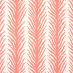 Schumacher 179482 Creeping Fern Print Coral fabric swatch