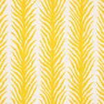 Schumacher 179481 Creeping Fern Print Lemonade fabric swatch